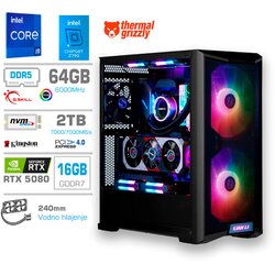 MEGA Računalnik TWR S10 i9-14900KF/RTX5080/64GB/2TB-4.0/1000W/Brez OS/črna RGB, (5000130861) Cene
