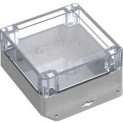 TRU COMPONENTS 6U07121206639 TC-13865324 industrijsko kućište 151.4 x 121.4 x 60 polikarbonat svijetlosiva, prozirna 1 S Cene