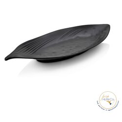 Leaf pladanj /melamin – crna boja/ – 37x15cm Cene