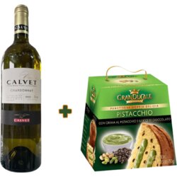  Calvet Belo vino Chardoay, 0,75l + GRAN DUCALE Panettone Pistaći, 750g Cene