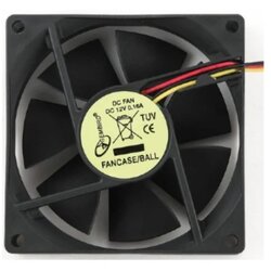 COOLER Ventilator Gembird 80x80mm FANCASE/BALL ball bearing 3-PIN Cene