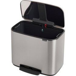 Brabantia Bo pedalni koš za smeti 36 L s plastičnim vložkom - Matt Steel Fingerprint Proof Cene
