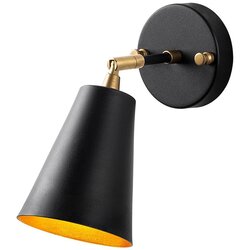 Opviq lights Crna/u zlatnoj boji zidna lampa ø 10 cm Evander – Cene