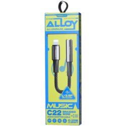 Remax Audio adapter kabl Velocity CB08, Lightning na 3.5 mm, 0.12 m, Crni Cijene