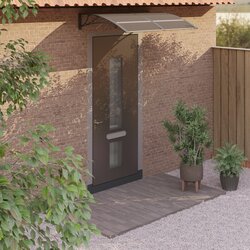 vidaXL Nadstrešnica za vrata crna 150 x 100 cm polikarbonatna Cijene
