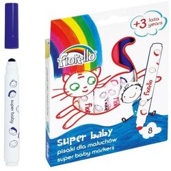 Fiorello Flomastri SUPER BABY, set 8, 2 - 2,5 mm, (22005645) Cene