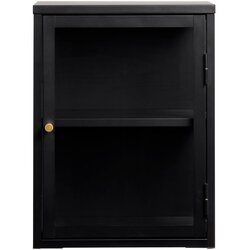 Unique Furniture Črna kovinska vitrina 45x60 cm Carmel – Unique Furniture Cene