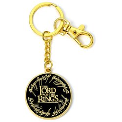The Carat Shop Privjesak za ključeve The Lord of the Rings logo, zlatni s crnim emajlom Cene