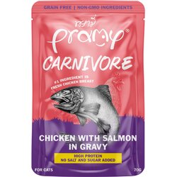 Pramy Cat Carnivore piščanec s prelivom iz lososa v omaki 70 g Cene