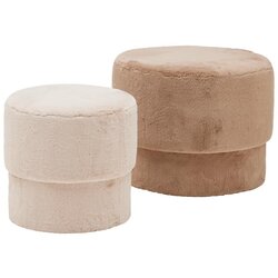 Premium Living Set Taburejev Susa -trend-, Rjavosiva, Bež, 2 Kos Cene