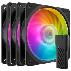 Cooler Master Ventilator za ohišje Mobius 120P ARGB PWM 120mm, 3 Pack + kontroler, črn Cene