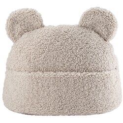 Wigiwama Svjetlo smeđi dječji jastuk za sjedenje od bouclé tkanine Teddy Pouch – Cene