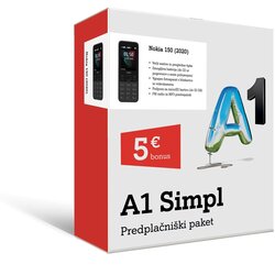 A1 Paket Simpl Nokia 150 (2020) črna, (682158) Cene