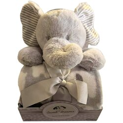 Mga Entertainment sweetdreams: deka i plišani slon u sivoj boji Cene