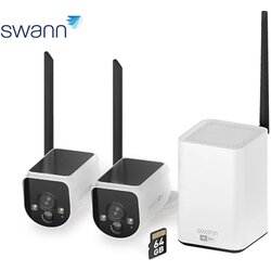 Swann MR4KSD2 MaxRanger4K brezžični varnostni sistem, 4K UHD, 2x kamera, 1x snemalna enota, WIFI HaLow, TrueDetect+, APP, Sony STARVIS, Night2Day snemanje, mikrofon, zvočnik, IP66, +microSD - - Bonajo Cene