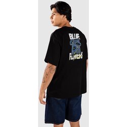 Blue Flowers In Bloom T-shirt black Cene