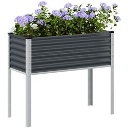 vidaXL Vrtna sadilica antracit 100x41x90 cm čelična Cijene