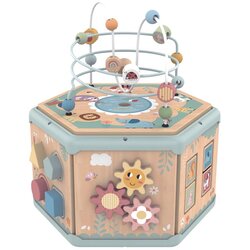 Tooky Toy Tooky interaktivna drvena šesterokutna Montessori kutija za otvaranje Cene