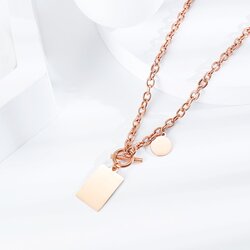 Moment ženska ogrlica GX1634 rose gold Cene