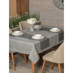  Jasmine 220 - grey grey tablecloth set (2 pieces) Cene