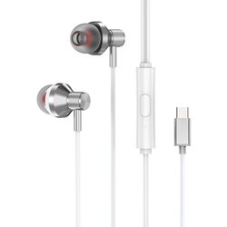 SLINK slušalice sa mikrofonom in-ear USB-C, Type-C, SL-TPK03 white, 39568 Cene