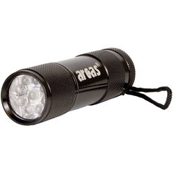 Arcas led mini džepna svjetiljka alu 9 led na baterije 65 g crna Cene