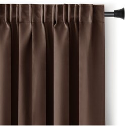 Restilo Rjava zavesa za delno zatemnitev 140x175 cm Kierra – Cene