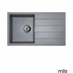 Milo Granitna sudopera Metro 76x44cm Diamond grey ø90 Cene