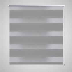 vidaXL Rolo roleta sa zebrastim linijama 120 x 230 cm Siva Cijene
