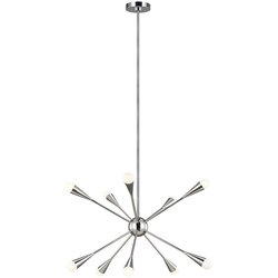 Elstead Lighting Feiss FE-JAX10-PN - LED luster na štapu JAX 10xG9/3W/230V, sjajni hrom Cene