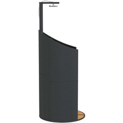 vidaXL vanjski tuš bež 100x100x241 5cm od poliratana i bagremovog drva Cijene