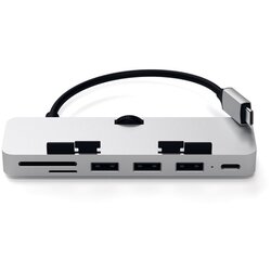Satechi Type-C aluminijasta spojka Pro Hub (3x USB 3.0, MicroSD), srebrna Cene