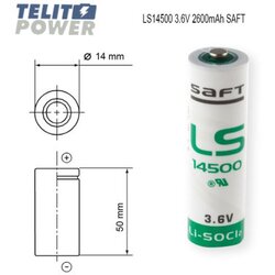 SAFT litijum AA 3.6V 2600mAh LS14500 ( 0027 ) Cene