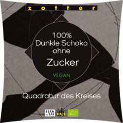 Zotter Schokoladen Bio Quadratur des Kreises s 100% temno čokolado brez sladkorja Cene