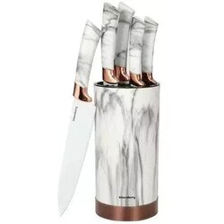 Klausberg KB-7769 set 5 kuhinjskih noževa sa stalkom – bijelo-smeđi Cene