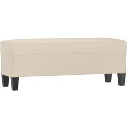 vidaXL Klupa krem 100x35x41 cm od mikrovlakana - Krema 100 x 35 x 41 cm Cene