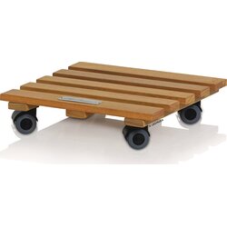LECHUZA Natural Wood square podstavek na kolesih - 28 Cene