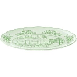  Velik ovalna servirni krožnik "Josephine" - Dusty Green Cene