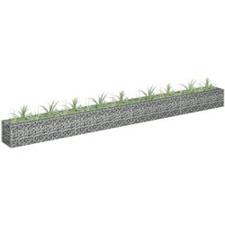vidaXL Gabionska sadilica od pocinčanog čelika 360 x 30 x 30 cm Cijene