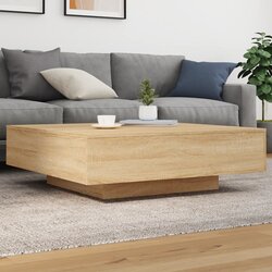 vidaXL Stolić za kavu boja hrasta 100x100x31 cm konstruirano drvo Cijene
