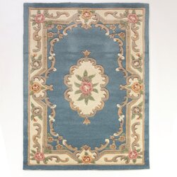 Flair Rugs Modra volnena preproga Flair Rugs Aubusson, 120 x 180 cm Cene