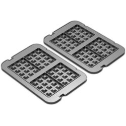 Aeno AEG1 Dvostrani waffle grill panel, 2 komada, crni Cijene