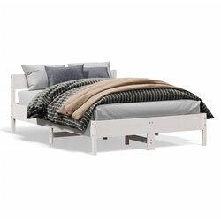 vidaXL okvir kreveta s uzglavljem bijeli 140 x 190 cm od borovine Cijene