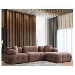 Atelier Del Sofa doblo 3 seater with pouffe ( L1 O1 1R pouffe) cappuccino Cene