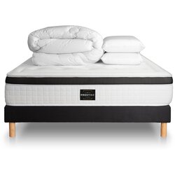 Prestige literie Celoten paket za posteljo - Vzmetnica 140x190 cm + Vzmetni okvir z letvami (komplet) + 2 vzglavnika + Prevleka - Privilège, (21614123) Cene