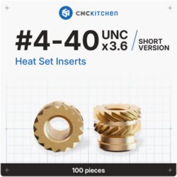 CNC Kitchen Threaded Inserts #4-40 Short UNC Cene