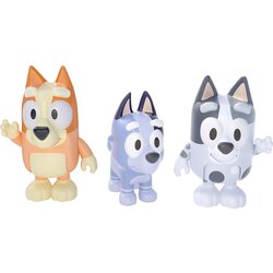 BLUEY Paket treh figuric - Cousins (BINGO, MUFFIN & SOCKS) - 1 k. Cene