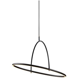 Halo Design 749546 - led prigušiva luster na sajli tilt LED/40W/230V, prečnik 60 cm, crna Cene