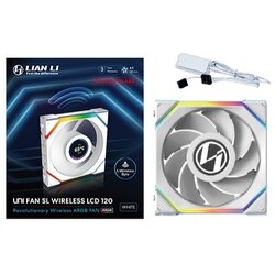 Lian Li UNI FAN SL Wireless LCD 120 Reverse Blade Computer case 12 cm White 1 pc(s) Cene
