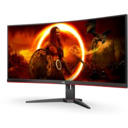 AOC GAMING CU34G2XE/BK - LED monitorgaming curved 34" 3440 x 1440 WQHD @ 144 Hz VA 4000:1 HDR10 1 ms HDMI DisplayPort black red - CU34G2XE/BK Cene
